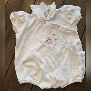 Vintage '90s Baby Romper with Embroidered Design